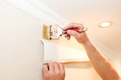 Pose de papier peint à Passel — revêtements muraux et toiles de verre